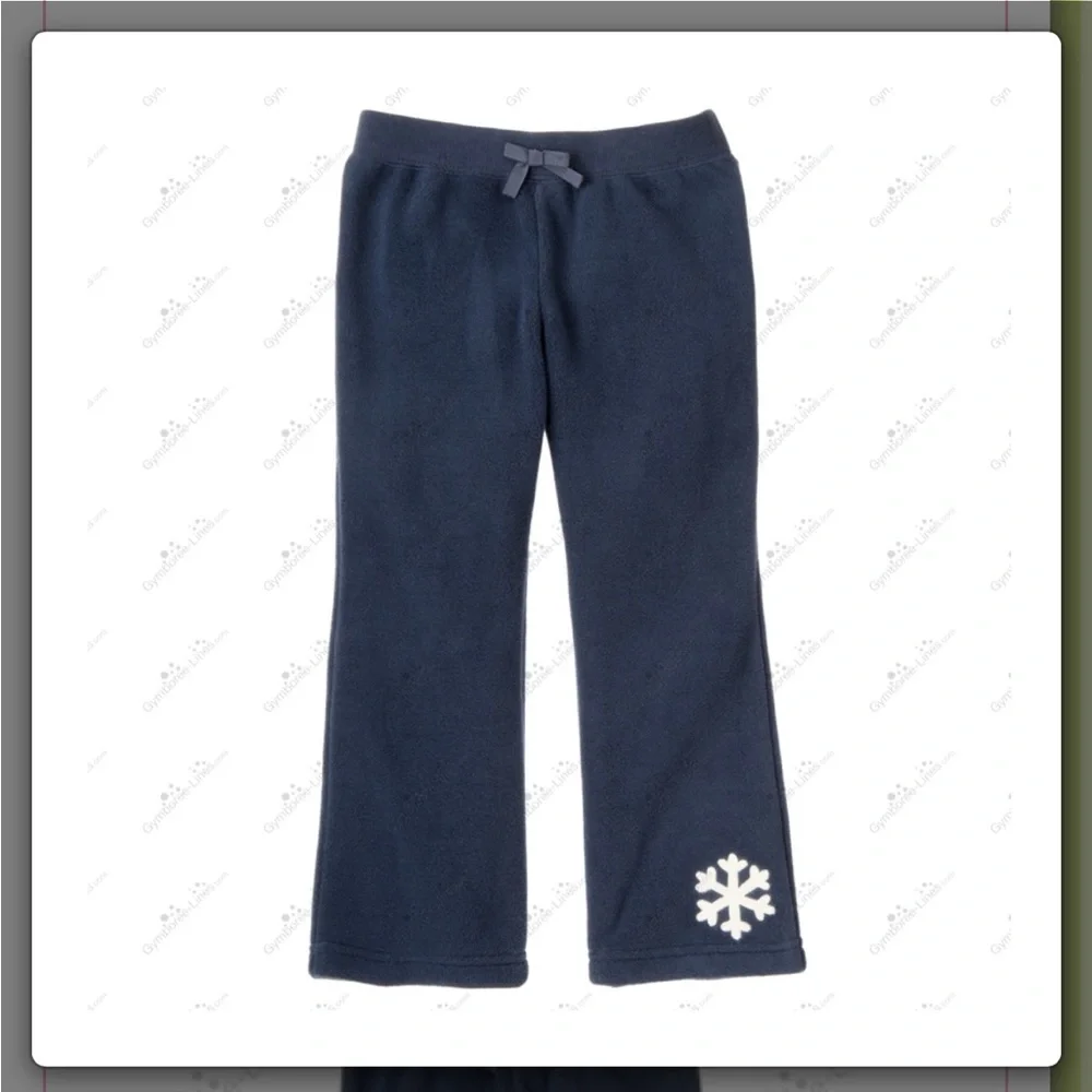 NWT Gymboree Penguin Chalet Fleece Snowflake Pant Size 9